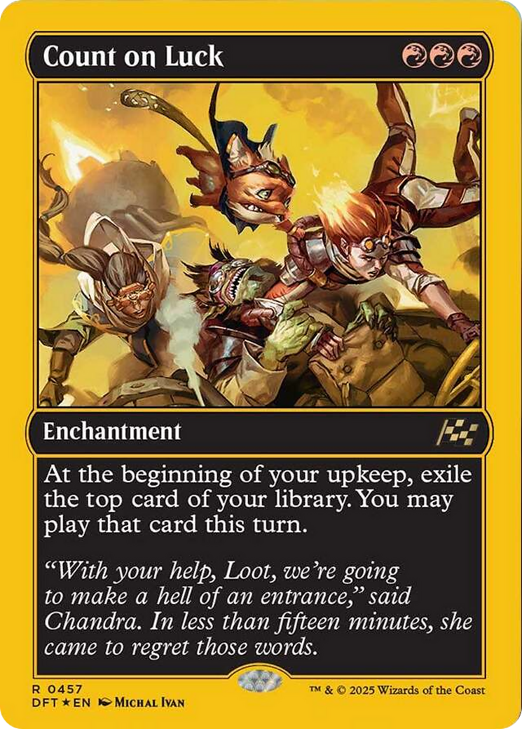 Count on Luck (First-Place Foil) [Aetherdrift] | Cracking-Singles