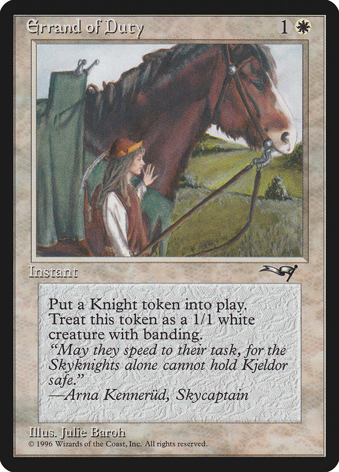 Errand of Duty (Horse) [Alliances] | Cracking-Singles