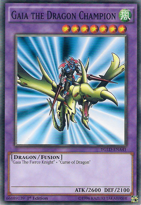 Gaia the Dragon Champion [YGLD-ENA41] Common | Cracking-Singles