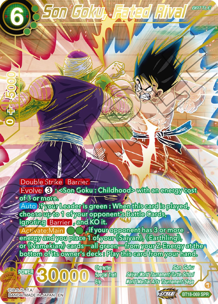 Son Goku, Fated Rival (SPR) (BT18-069) [Dawn of the Z-Legends] | Cracking-Singles
