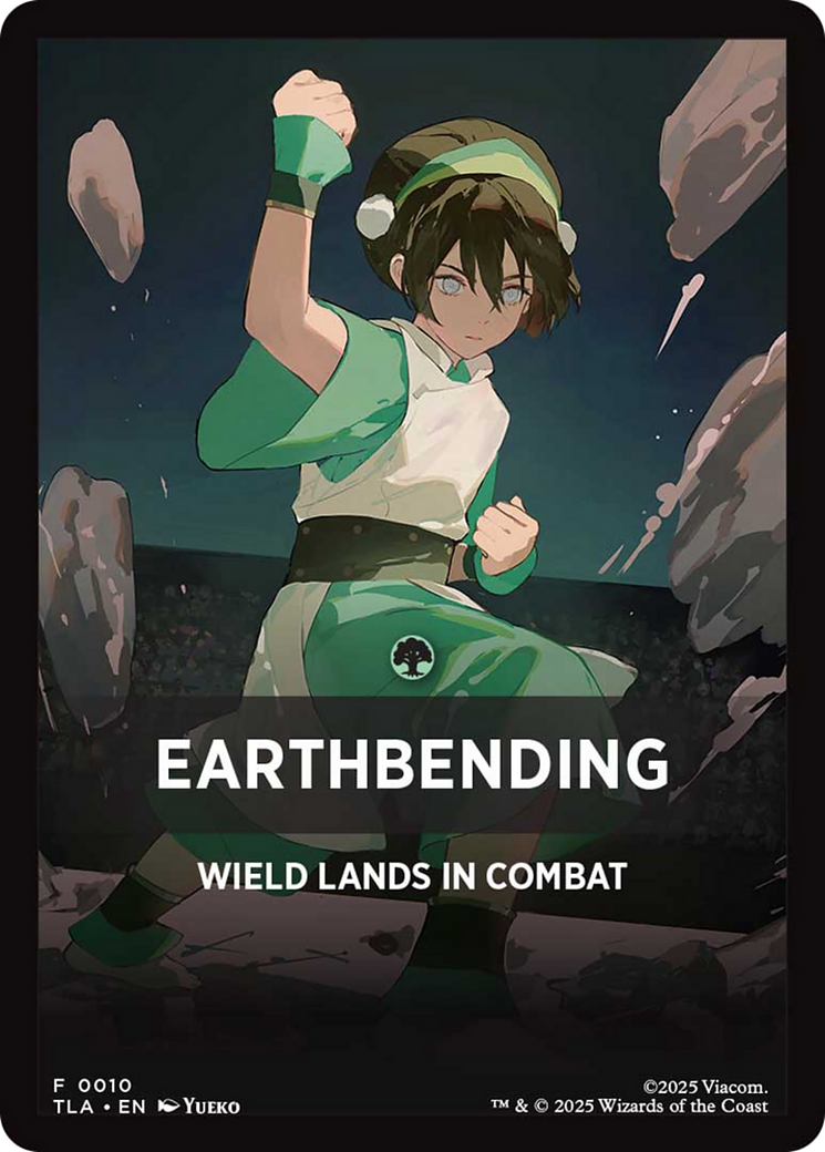 Earthbending Theme Card (0010) [Avatar: The Last Airbender Tokens] | Cracking-Singles
