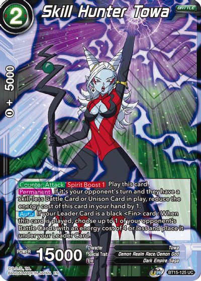 Skill Hunter Towa (BT15-125) [Saiyan Showdown] | Cracking-Singles
