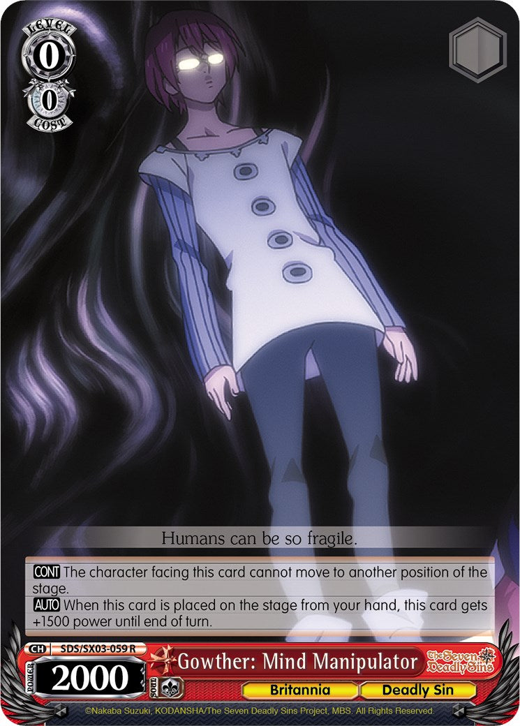 Gowther: Mind Manipulator (SDS/SX03-059 R) [The Seven Deadly Sins] | Cracking-Singles