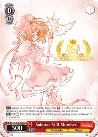 Sakura: Still Slumber (BCS2018/WS02EN PR) (2018 World Finals) [Bushiroad Event Cards] | Cracking-Singles