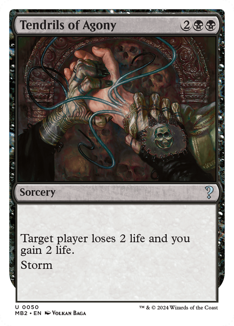 Tendrils of Agony (White Border) [Mystery Booster 2] | Cracking-Singles