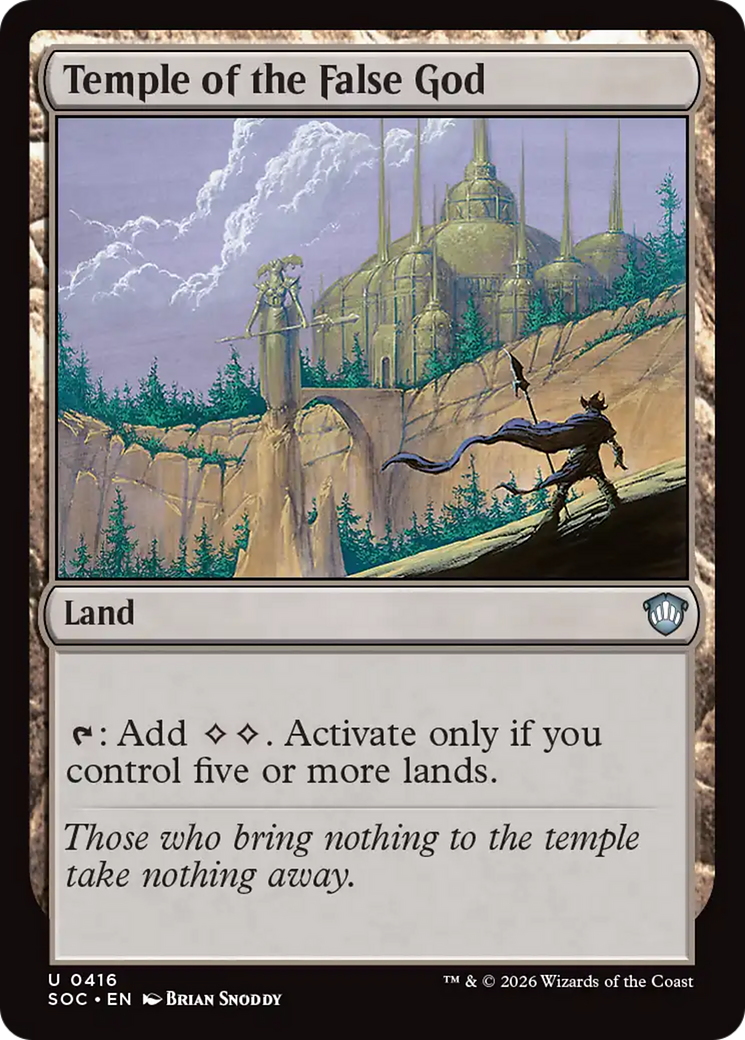 Temple of the False God [Secrets of Strixhaven Commander] | Cracking-Singles
