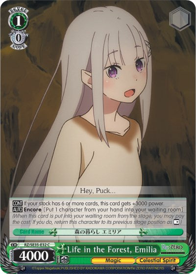 Life in the Forest, Emilia (RZ/SE35-E32 C) [Re:ZERO: The Frozen Bond] | Cracking-Singles