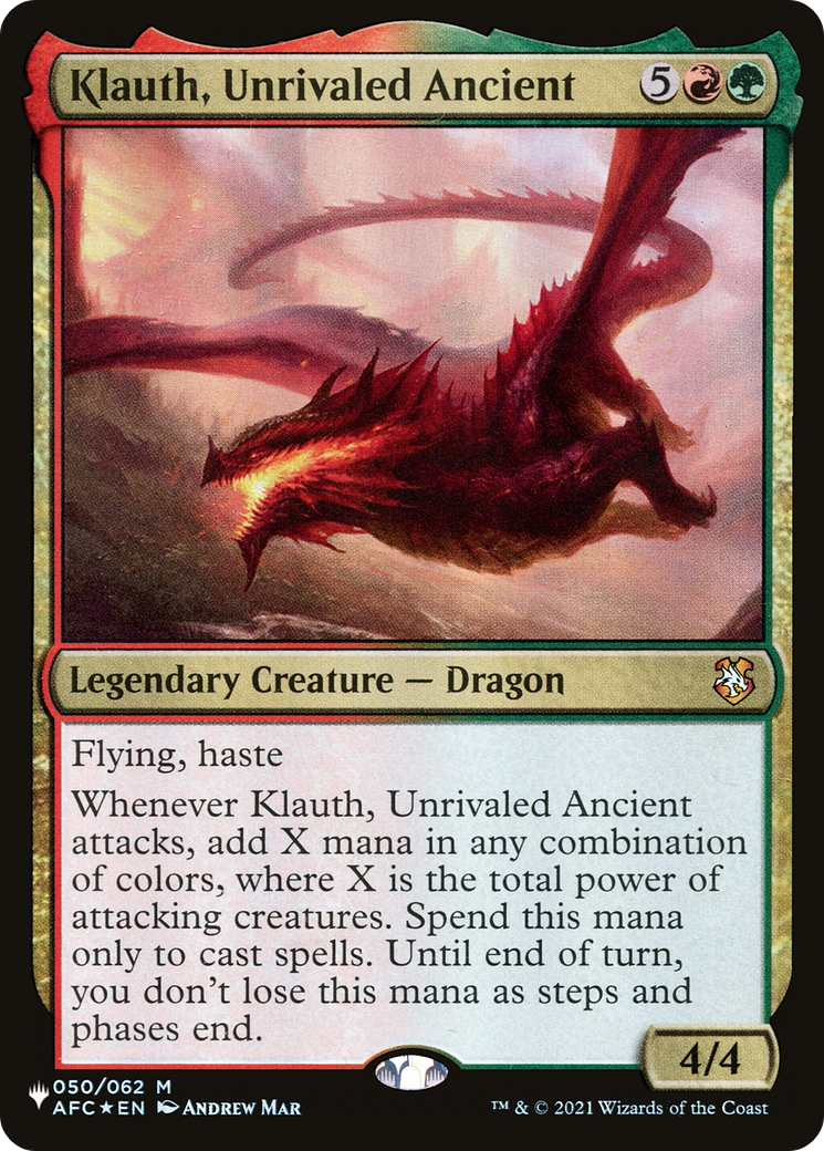 Klauth, Unrivaled Ancient [The List] | Cracking-Singles
