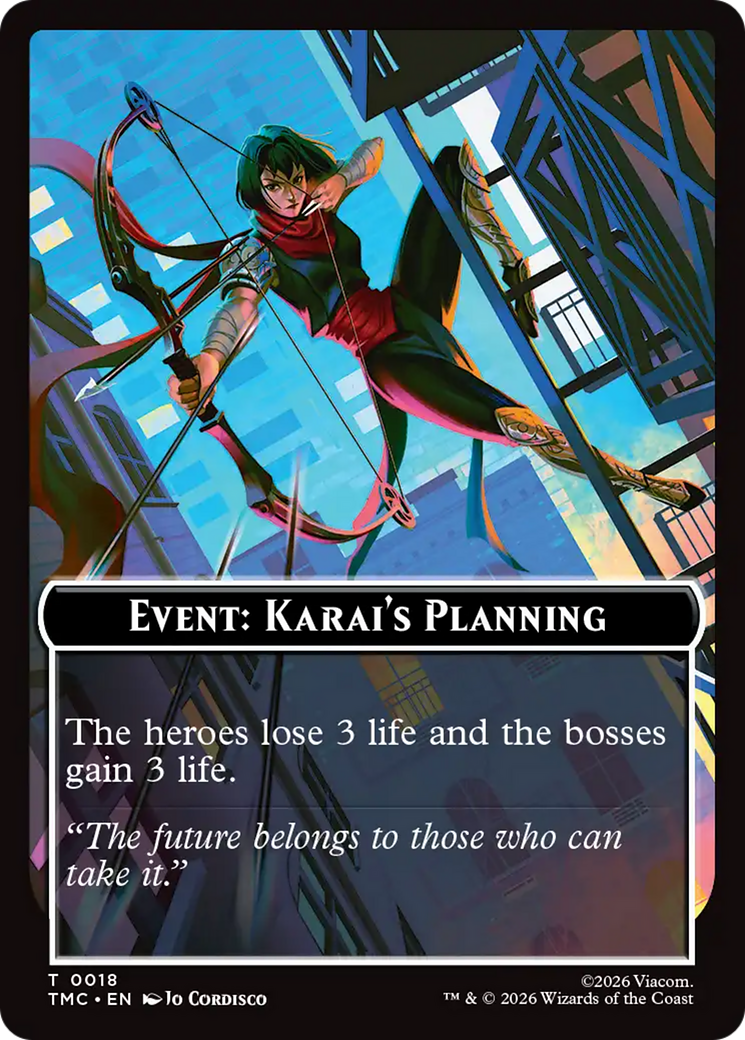 Event: Karai's Planning [Teenage Mutant Ninja Turtles Commander Tokens] | Cracking-Singles