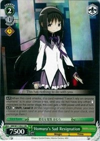 Homura's Sad Resignation (MM/W17-E021 RR) [Puella Magi Madoka Magica] | Cracking-Singles