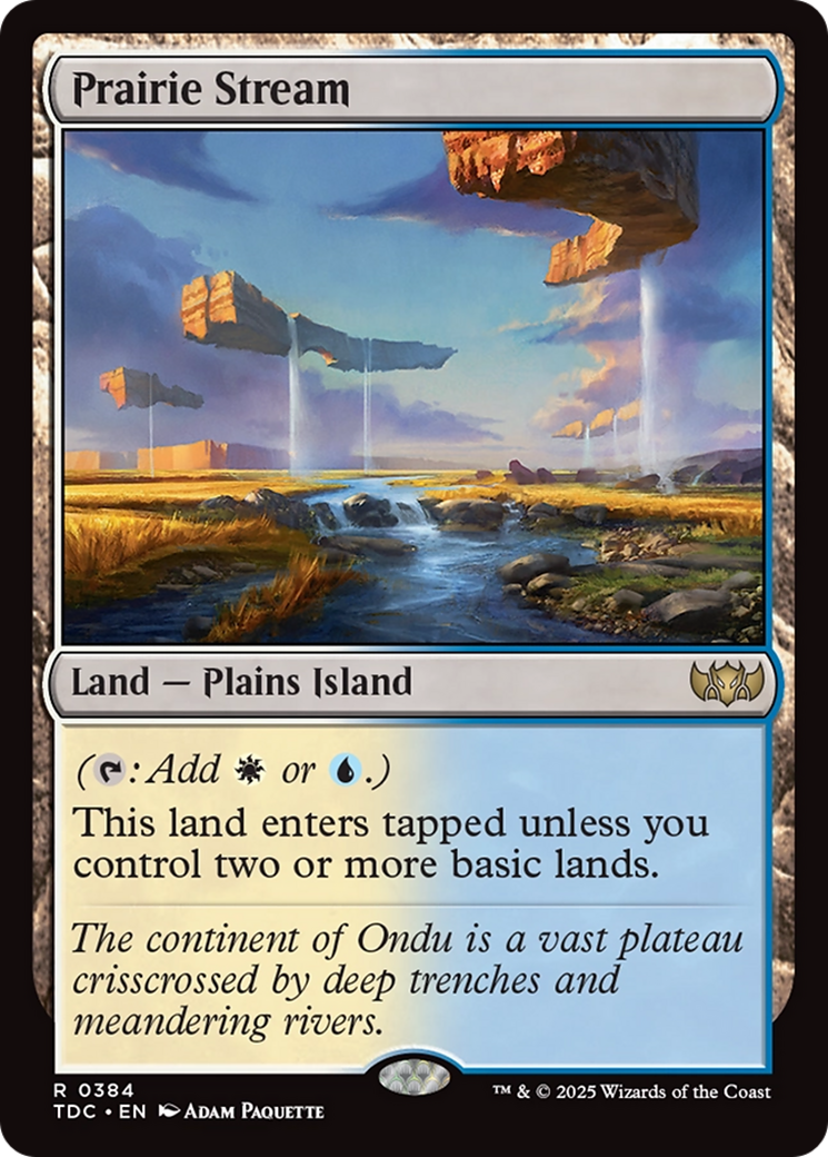 Prairie Stream [Tarkir: Dragonstorm Commander] | Cracking-Singles