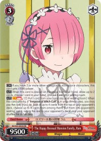 The Happy Roswaal Mansion Family, Ram (RZ/S55-E028 RR) [Re:ZERO Vol.2] | Cracking-Singles