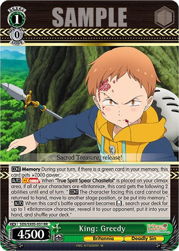 King: Greedy (Foil) [The Seven Deadly Sins: Revival of The Commandments] | Cracking-Singles