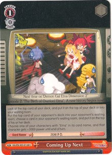 Coming Up Next (DG/EN-S03-E128 C) [Disgaea] | Cracking-Singles