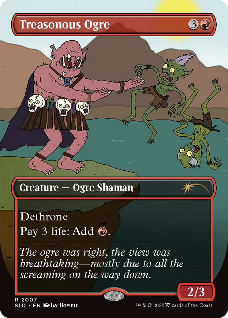 Treasonous Ogre (Rainbow Foil) [Secret Lair Drop Series] | Cracking-Singles