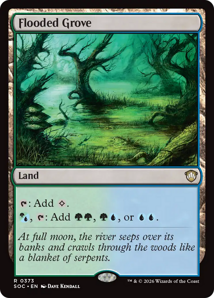 Flooded Grove [Secrets of Strixhaven Commander] | Cracking-Singles