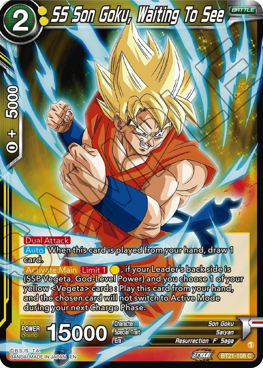 SS Son Goku, Waiting To See (BT21-108) [Wild Resurgence] | Cracking-Singles