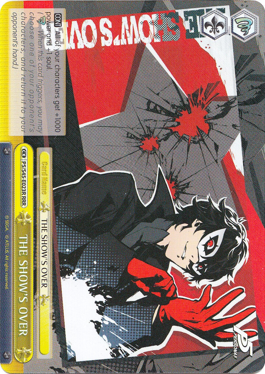 THE SHOW'S OVER (P5/S45-E023R RRR) [Persona 5] | Cracking-Singles