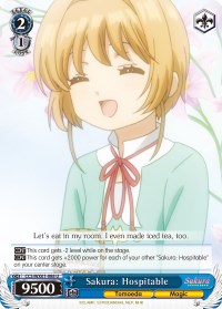 Sakura: Hospitable (CCS/WX01-088 U) [Cardcaptor Sakura: Clear Card] | Cracking-Singles