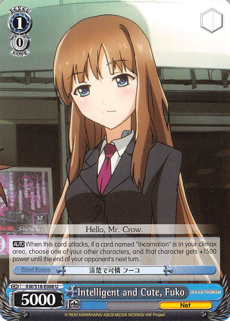 Intelligent and Cute, Fuko (AW/S18-E088 U) [Accel World] | Cracking-Singles