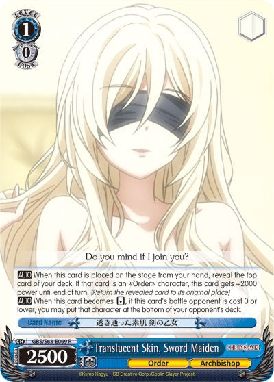 Translucent Skin, Sword Maiden (GBS/S63-E069 R) [Goblin Slayer] | Cracking-Singles