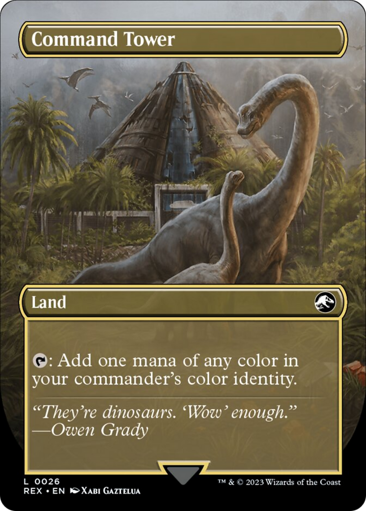 Command Tower // Command Tower (Borderless) [Jurassic World Collection] | Cracking-Singles