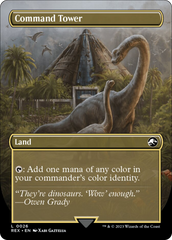 Command Tower // Command Tower (Borderless) [Jurassic World Collection] | Cracking-Singles