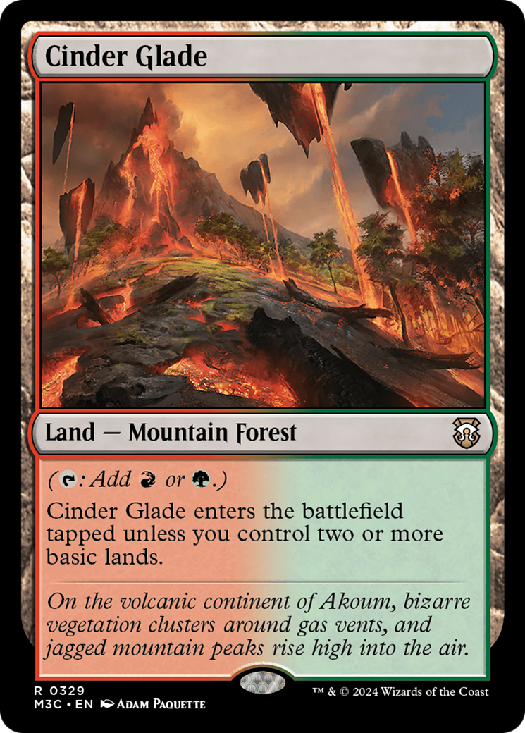 Cinder Glade (Ripple Foil) [Modern Horizons 3 Commander] | Cracking-Singles