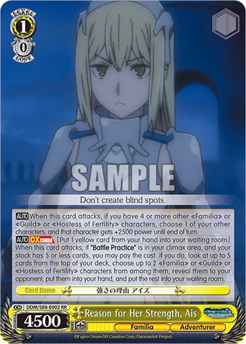 Reason for Her Strength, Ais (DDM/S88-E002 RR) [Is it Wrong to Try to Pick Up Girls in a Dungeon?] | Cracking-Singles