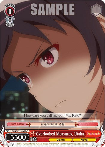 Overlooked Measures, Utaha [Saekano How to Raise a Boring Girlfriend. flat] | Cracking-Singles