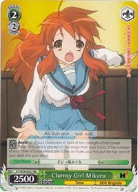 Clumsy Girl Mikuru (SY/W08-E027 RR) [The Melancholy of Haruhi Suzumiya] | Cracking-Singles