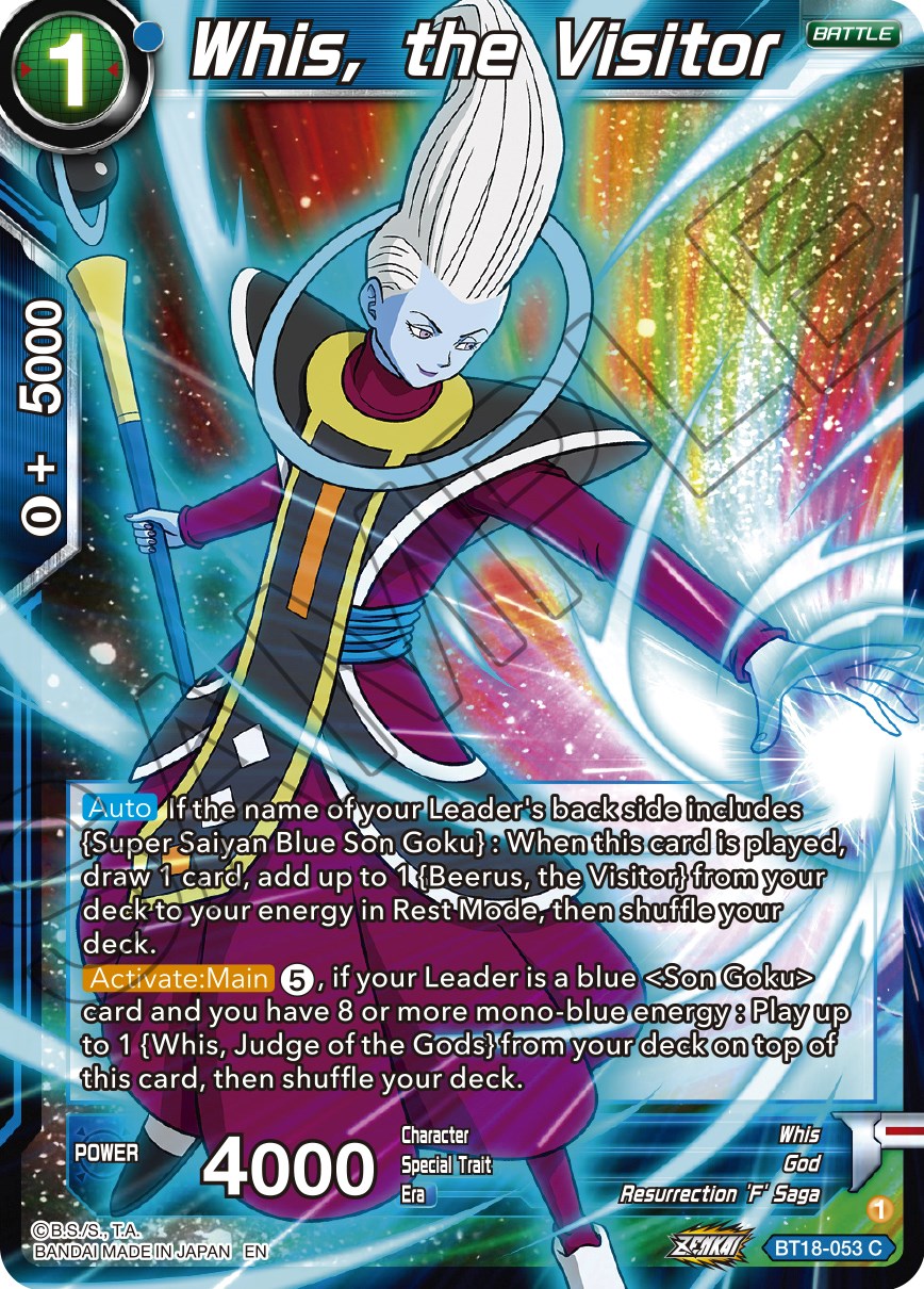 Whis, the Visitor (BT18-053) [Dawn of the Z-Legends] | Cracking-Singles