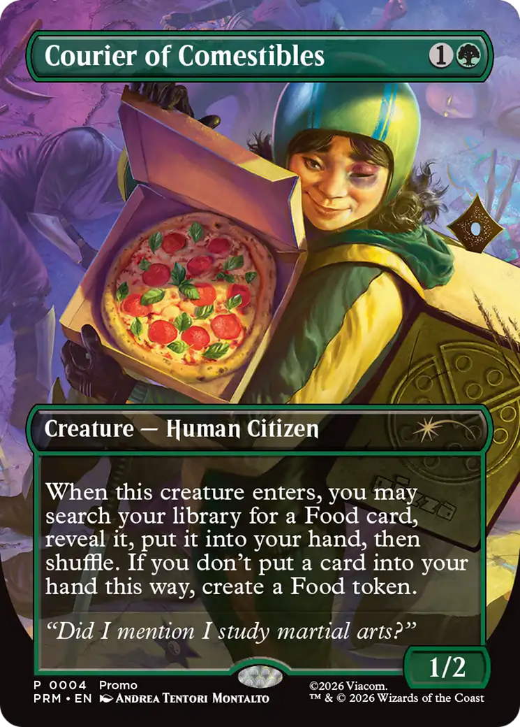 Courier of Comestibles (Borderless) [Wizards Play Network 2026] | Cracking-Singles