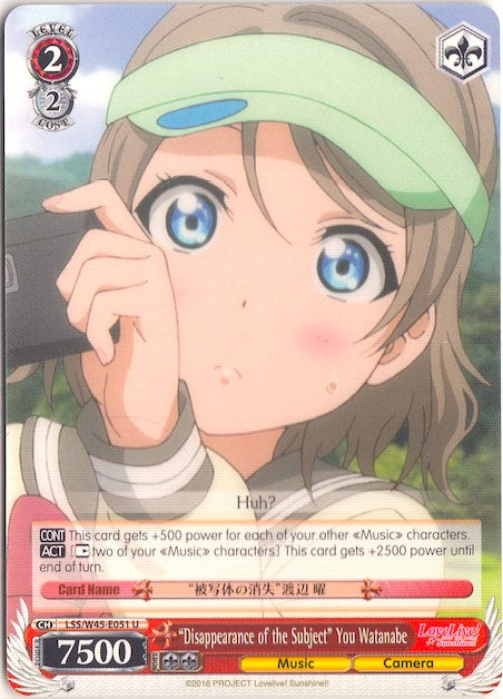 "Disappearance of the Subject" You Watanabe (LSS/W45-E051 U) [Love Live! Sunshine!!] | Cracking-Singles