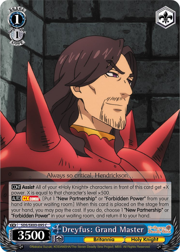 Dreyfus: Grand Master (SDS/SX03-095 C) [The Seven Deadly Sins] | Cracking-Singles