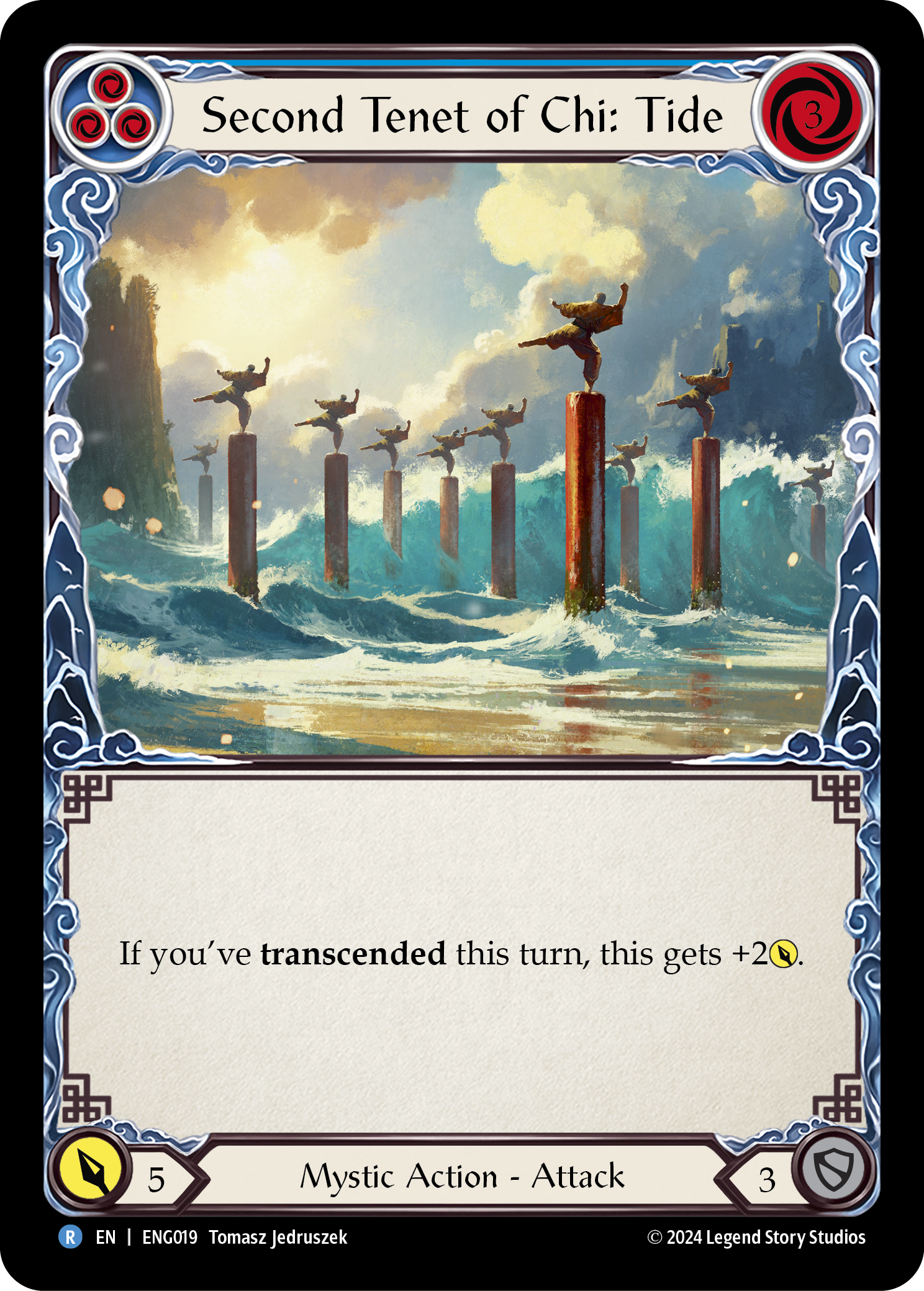 Second Tenet of Chi: Tide [ENG019] (Part the Mistveil Enigma Blitz Deck) | Cracking-Singles