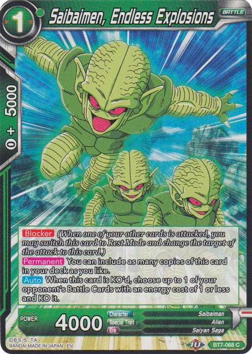 Saibaimen, Endless Explosions (Reprint) (BT7-068) [Battle Evolution Booster] | Cracking-Singles
