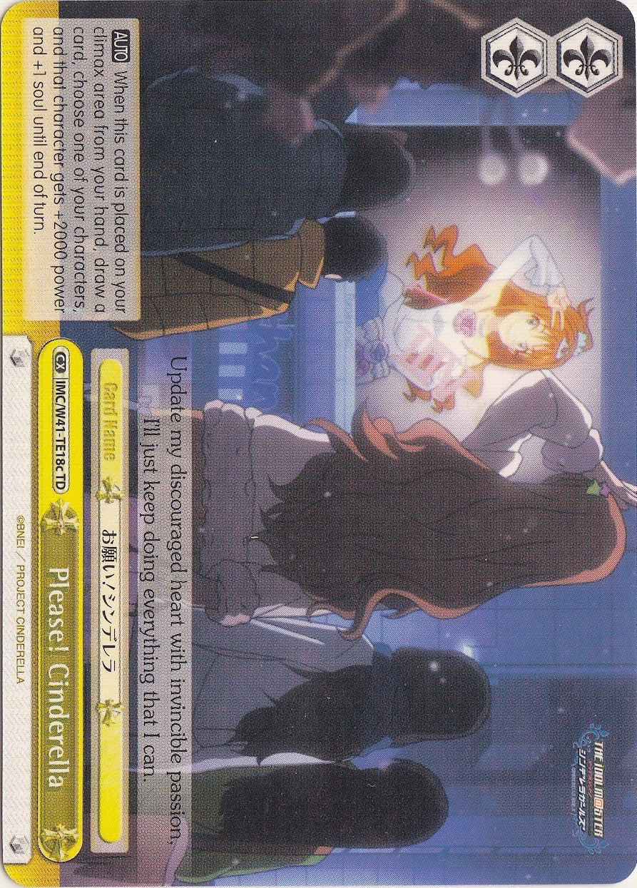 Please! Cinderella (IMC/W41-TE18c TD) (Yellow) [The iDOLM@STER Cinderella Girls] | Cracking-Singles
