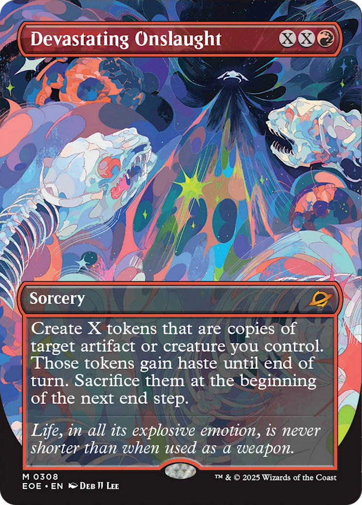Devastating Onslaught (Borderless) [Edge of Eternities] | Cracking-Singles