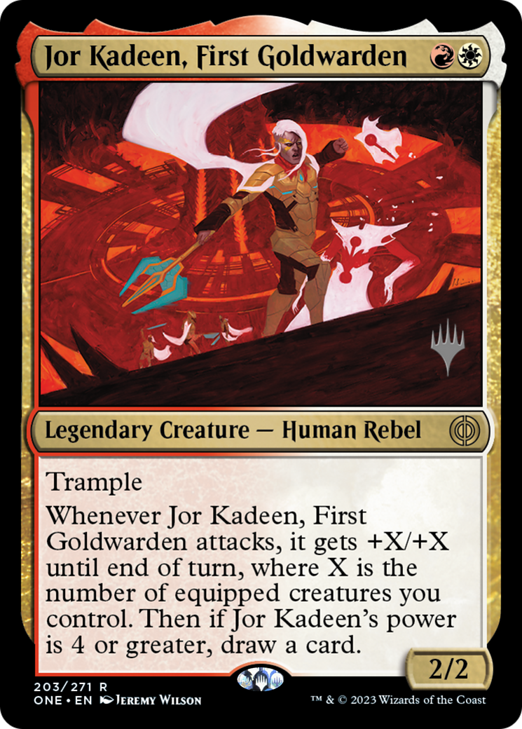 Jor Kadeen, First Goldwarden (Promo Pack) [Phyrexia: All Will Be One Promos] | Cracking-Singles