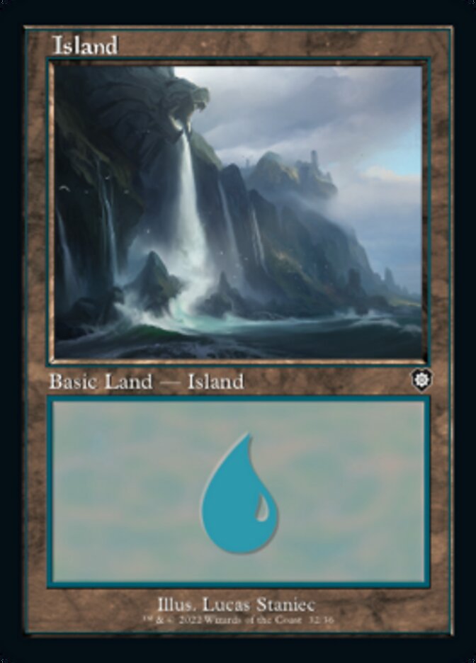 Island (032) (Retro) [The Brothers' War Commander] | Cracking-Singles