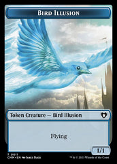 Zombie (0019) // Bird Illusion Double-Sided Token [Commander Masters Tokens] | Cracking-Singles