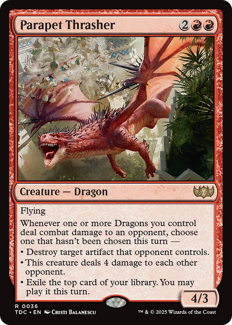 Parapet Thrasher [Tarkir: Dragonstorm Commander] | Cracking-Singles