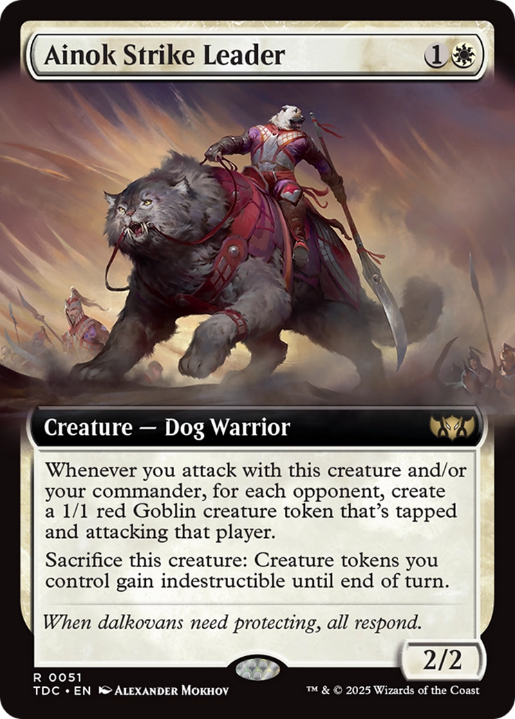 Ainok Strike Leader (Extended Art) [Tarkir: Dragonstorm Commander] | Cracking-Singles
