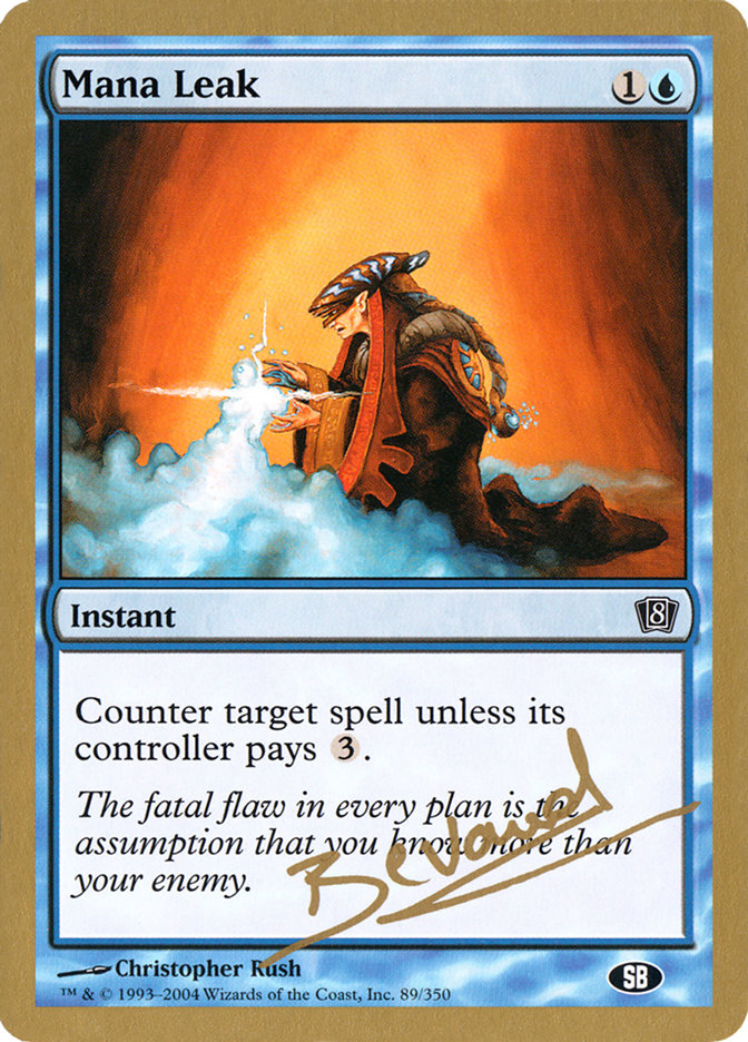 Mana Leak (Manuel Bevand) (SB) [World Championship Decks 2004] | Cracking-Singles