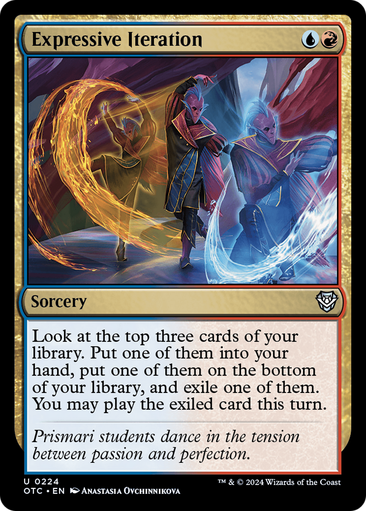 Expressive Iteration [Outlaws of Thunder Junction Commander] | Cracking-Singles