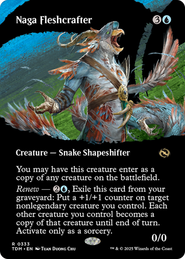 Naga Fleshcrafter (Borderless) [Tarkir: Dragonstorm] | Cracking-Singles