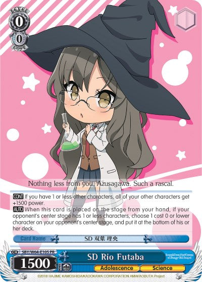 SD Rio Futaba (SBY/W64-E105 PR) [Rascal Does Not Dream of Bunny Girl Senpai] | Cracking-Singles