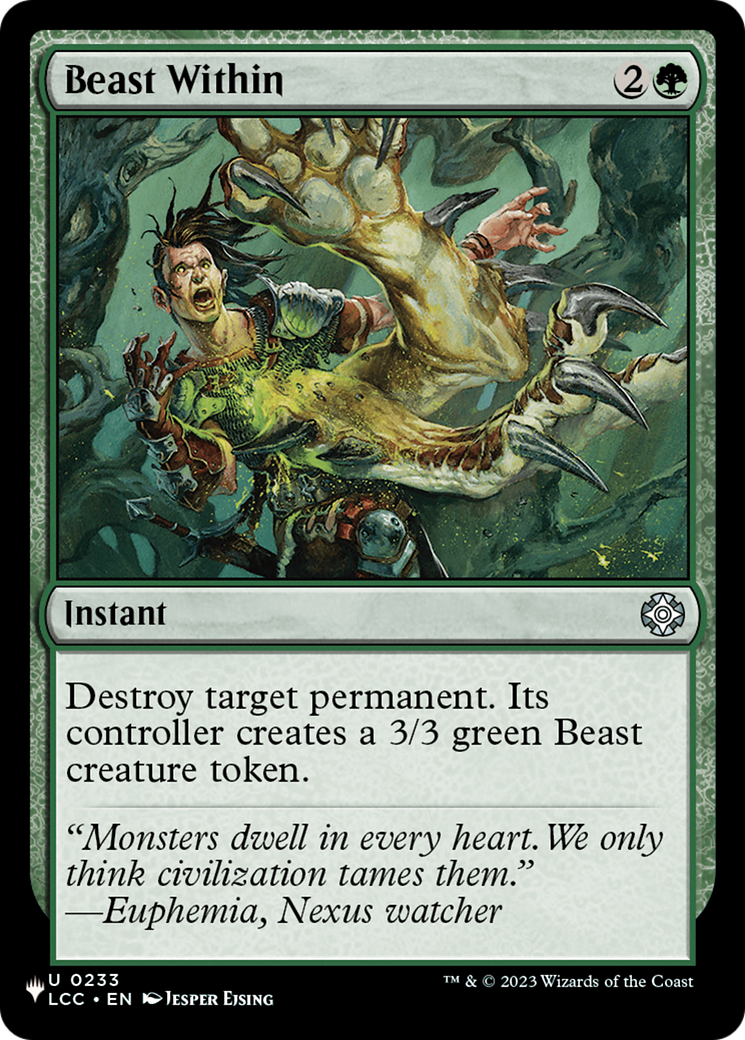 Beast Within (LCC) [The List] | Cracking-Singles
