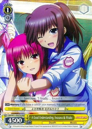 A Good Understanding, Iwasawa & Hisako (AB/W31-E007R RRR) [Angel Beats! Re:Edit] | Cracking-Singles